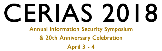 CERIAS Annual Information Security Symposium - April 03 - 04 2018